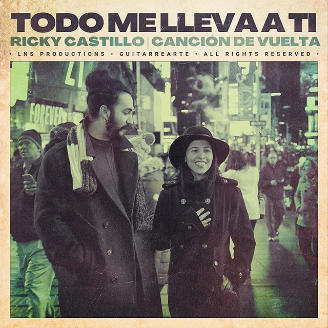 Todo me lleva a ti single cover by Cuban jazz guitarist and composer Ricky Castillo